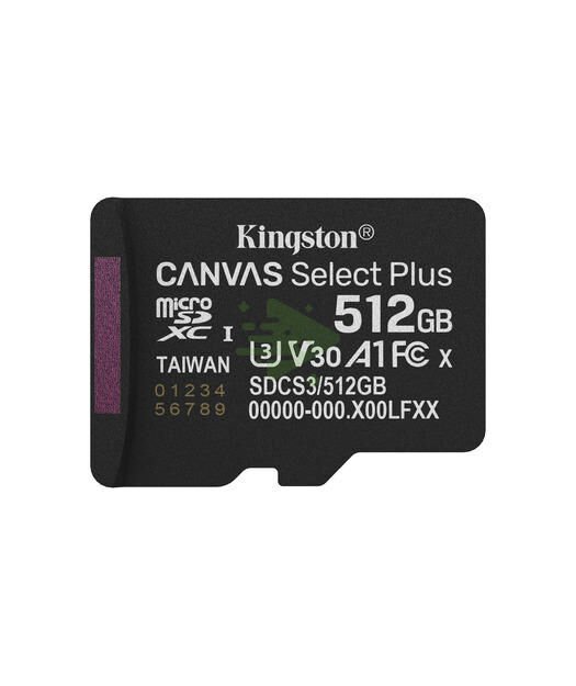512GB microSDXC Canvas Select Plus Gen3 150MB/s A1 Card + Adapter