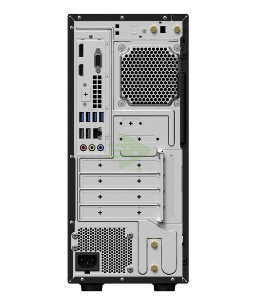 ASUS Black Mini Tower, Ultra 7 265H, 8GB DDR5 U-DIMM, No SSD, 500W power supply (80+ Platinum, peak 1000W), DOS