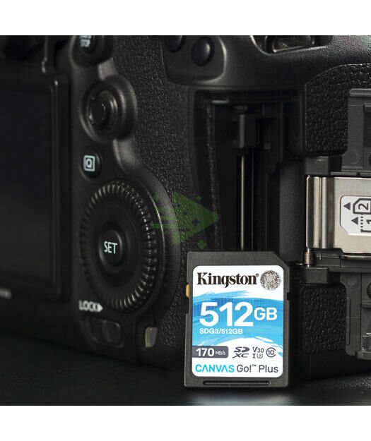 Kingston 512GB SDXC Canvas Go Plus 170R C10 UHS-I U3 V30