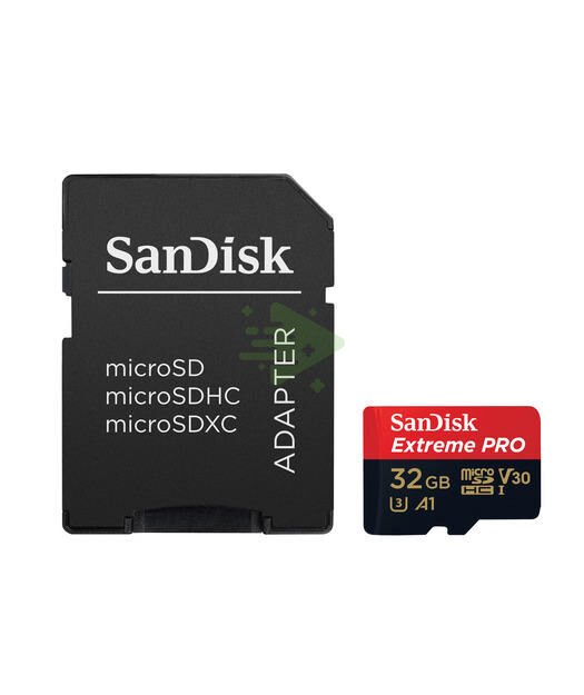 SanDisk Extreme microSDHC 32GB + SD Adapter + Rescue Pro Deluxe 100MB/s A1 C10 V30 UHS-I U3
