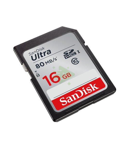 SanDisk Ultra SDHC 16GB 80MB/s Class 10 UHS-I
