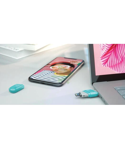 SanDisk iXpand Flash Drive Flip 128GB, Mint color