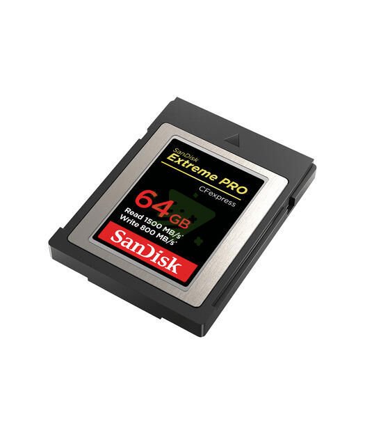 SanDisk Extreme PRO CFexpress Card Type B, 64GB, 1500MB/s Read, 800MB/s Write