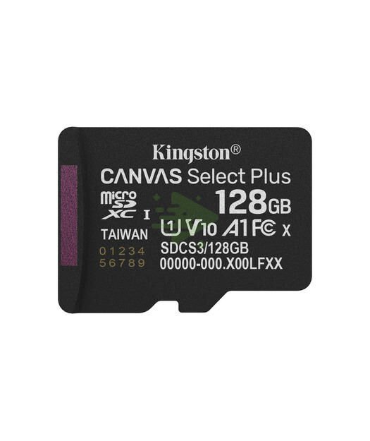 128GB microSDXC Canvas Select Plus Gen3 150MB/s A1 Card + Adapter