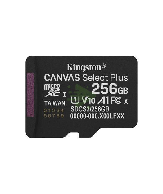 256GB microSDXC Canvas Select Plus Gen3 150MB/s A1 Card + Adapter