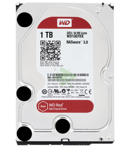 Western Digital Red 3.5'' 1TB WD10EFRX  SATA3 Hard Disk