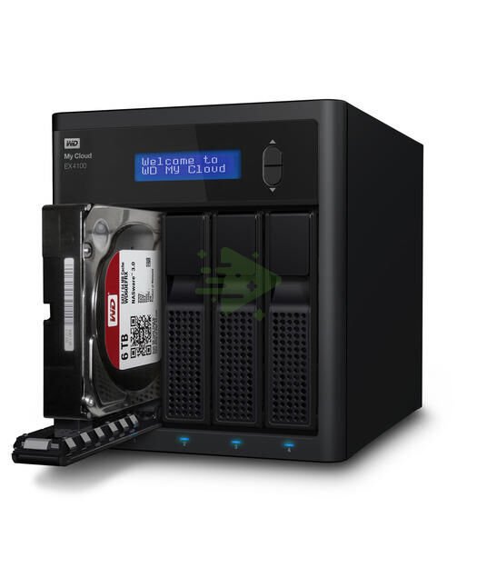 WD My Cloud 3,5'' EX4100 0TB Gbit Eth.x2, USB 3.0x1