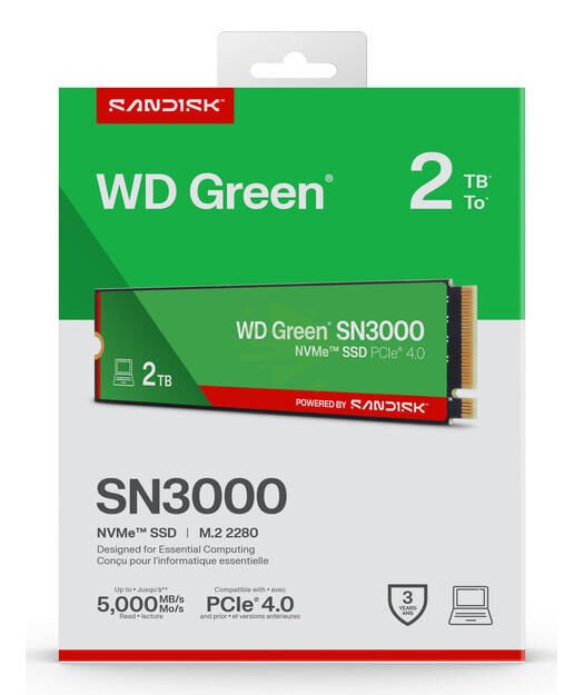 WD Green SN3000 NVMe M.2 2TB
