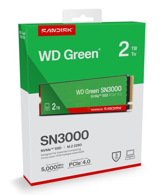 WD Green SN3000 NVMe M.2 2TB