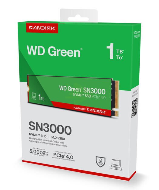 WD Green SN3000 NVMe M.2 1TB