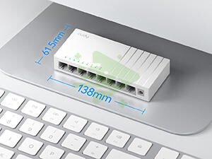CUDY 8-Port 10/100 Mbps Metal Switch