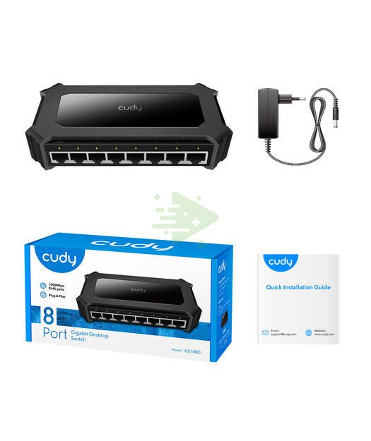 CUDY 8-Port Gigabit Desktop  Switch