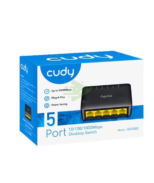 CUDY 5-Port Gigabit Metal  Switch
