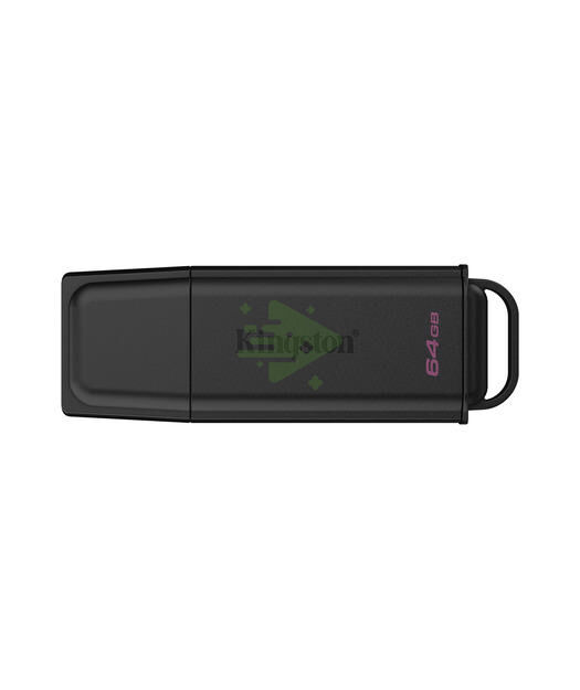 Kingston 64GB Portable USB 3.2 Gen 1 DataTraveler Exodia Black