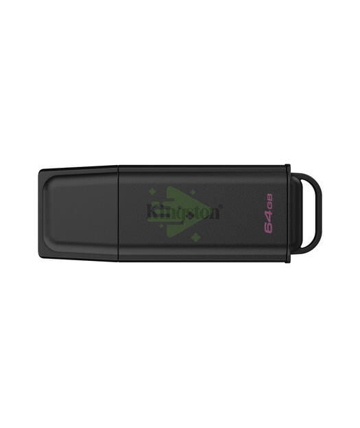 Kingston 64GB Portable USB 3.2 Gen 1 DataTraveler Exodia Black