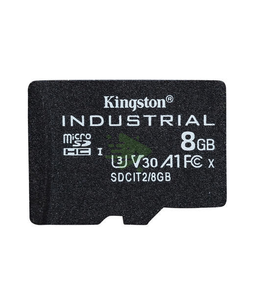 8GB microSDHC Industrial C10 A1 pSLC Card + SD Adapter