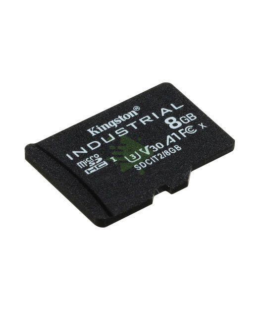 8GB microSDHC Industrial C10 A1 pSLC Card + SD Adapter