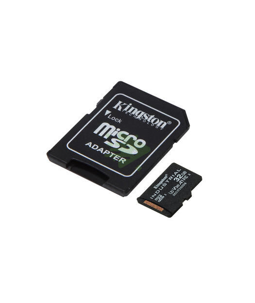 32GB microSDHC Industrial C10 A1 pSLC Card + SD Adapter