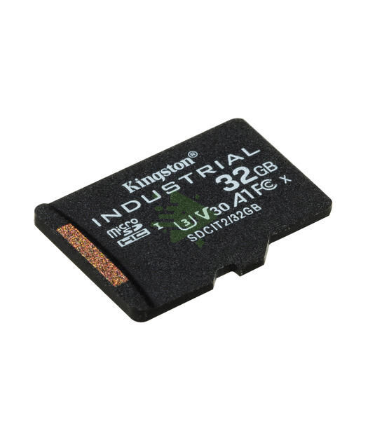 32GB microSDHC Industrial C10 A1 pSLC Card + SD Adapter