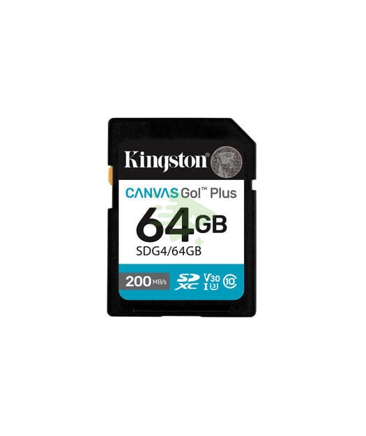 Kingston 64GB SDXC Canvas Go Plus Gen4 200MB/s C10 UHS-I U3 V30