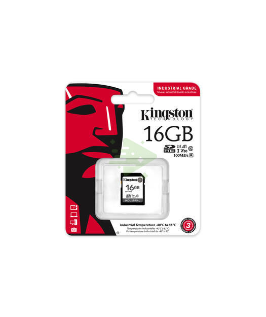 16GB SDHC Industrial -40C to 85C C10 UHS-I U3 V30 A1 pSLC