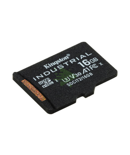 16GB microSDHC Industrial C10 A1 pSLC Card + SD Adapter