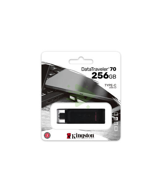 Kingston 256GB USB-C 3.2 Gen 1 DataTraveler 70