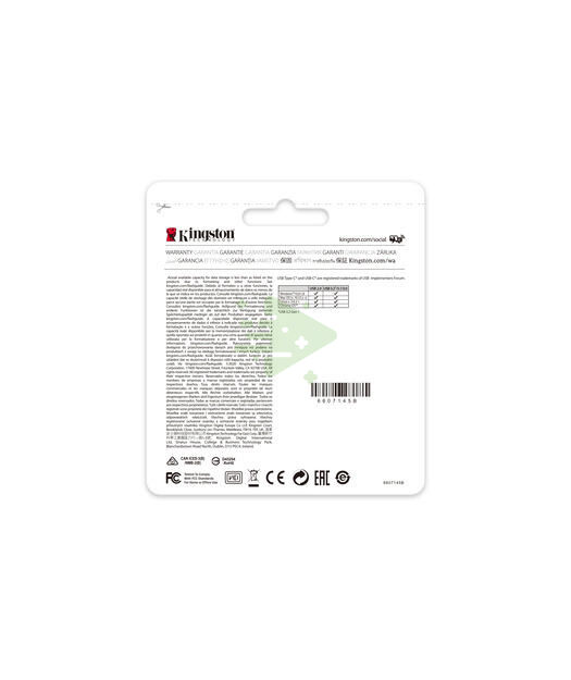 Kingston 256GB USB-C 3.2 Gen 1 DataTraveler 70