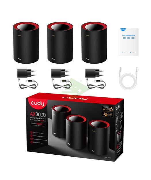 CUDY AX3000 WiFi 6 x3 Mesh 2.5G Solution
